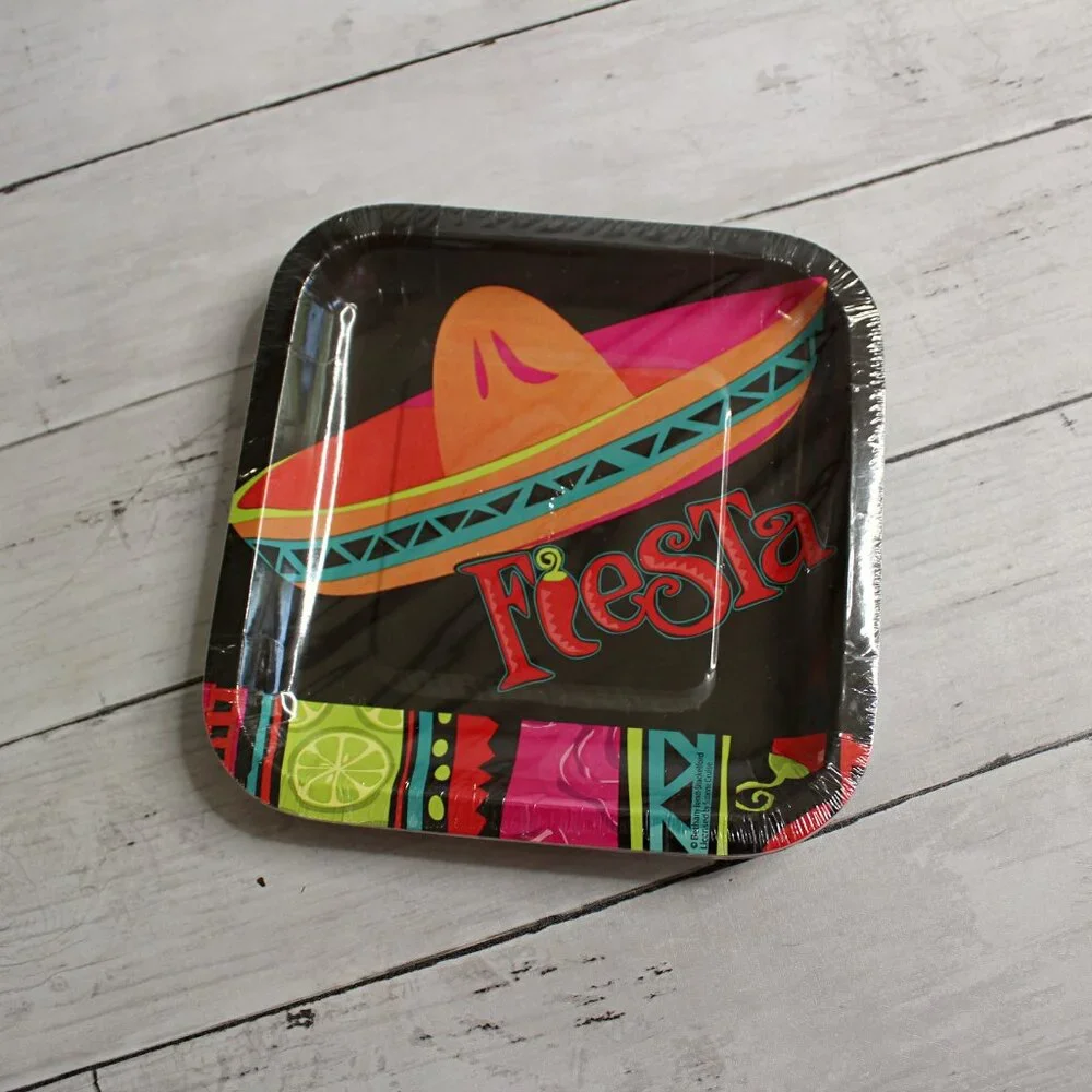 Dessert Paper Plates Napkins Party Cinco de Mayo Fiesta Mexican Birthday